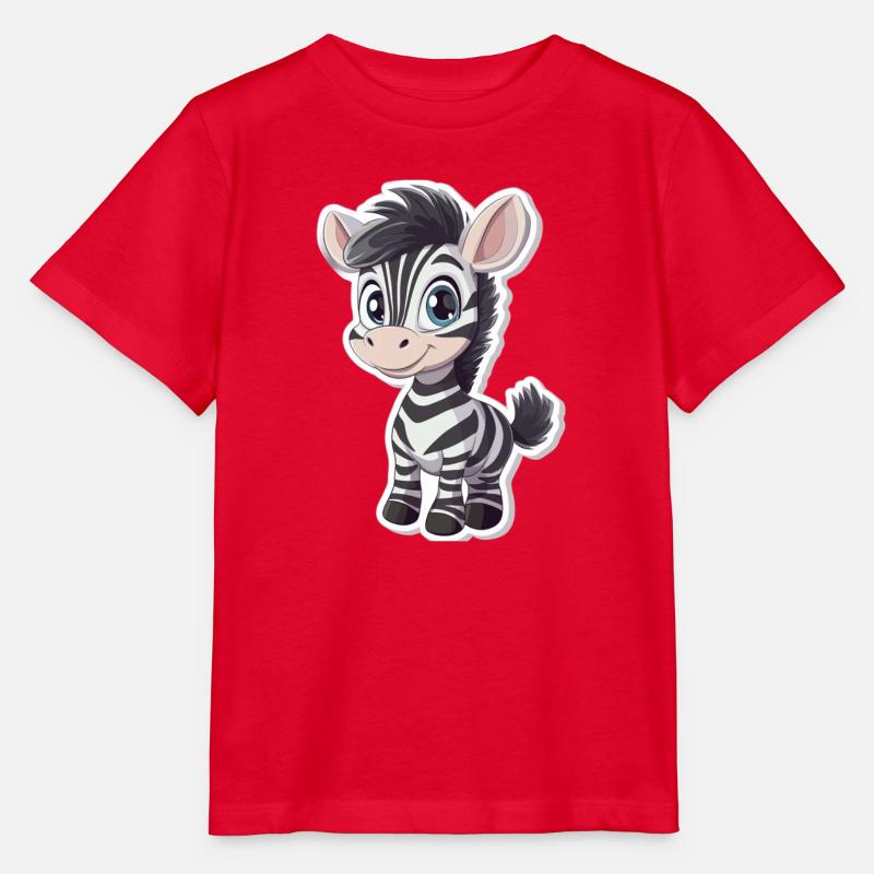 Zebra - Stanley/Stella Kinder T-Shirt MINI CREATOR  - Rot