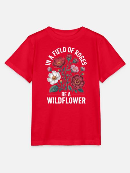 Wildblumen Design - Stanley/Stella Kinder T-Shirt MINI CREATOR - Rot