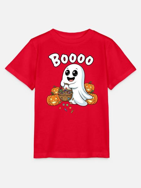 Boo Geist Halloween Bonbonkorb - Stanley/Stella Kinder T-Shirt MINI CREATOR  - Rot