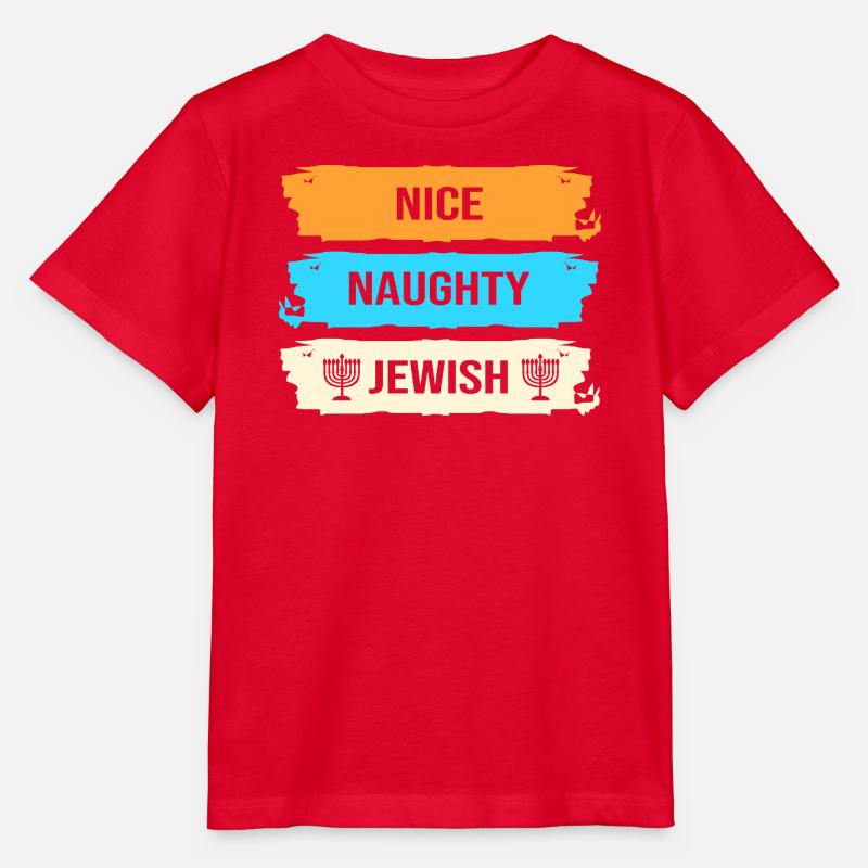 Hanoukka Hanoukka Hanoucca - T-shirt bio MINI CREATOR Stanley/Stella Enfant - rouge