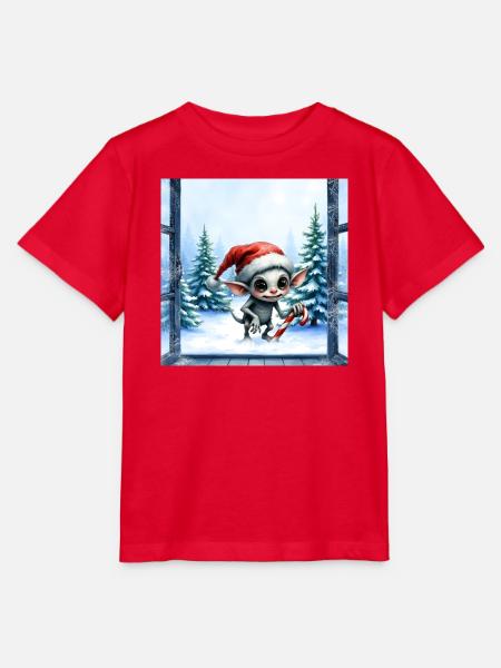 Weihnachtself Mütze - Stanley/Stella Kinder T-Shirt MINI CREATOR - Rot