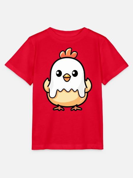Huhn Halloween Geist - Stanley/Stella Kinder T-Shirt MINI CREATOR - Rot