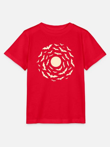 Mondfledermaus Spirale - Stanley/Stella Kinder T-Shirt MINI CREATOR - Rot