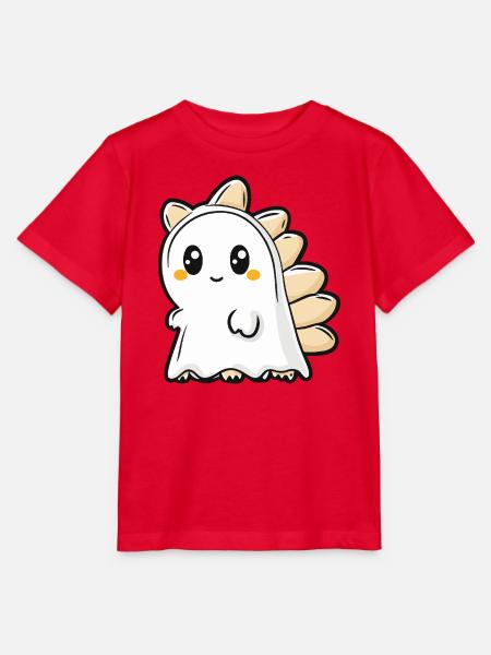 Dinosaurier stegosaurus Halloween Geist - Stanley/Stella Kinder T-Shirt MINI CREATOR - Rot