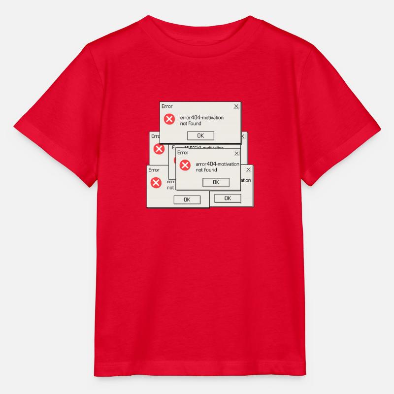 404 Motivation introuvable - T-shirt bio MINI CREATOR Stanley/Stella Enfant - rouge