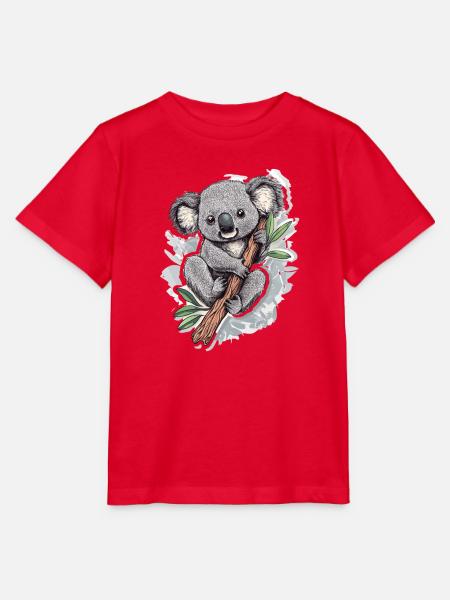 Koala - Stanley/Stella Kinder T-Shirt MINI CREATOR  - Rot