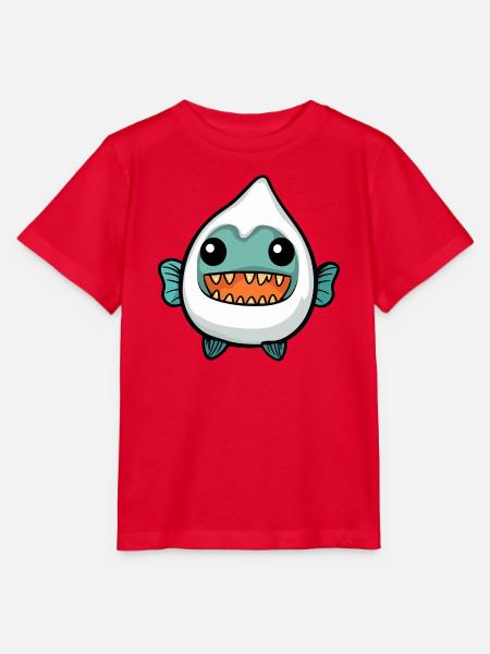Piranha Fisch Halloween Geist - Stanley/Stella Kinder T-Shirt MINI CREATOR  - Rot