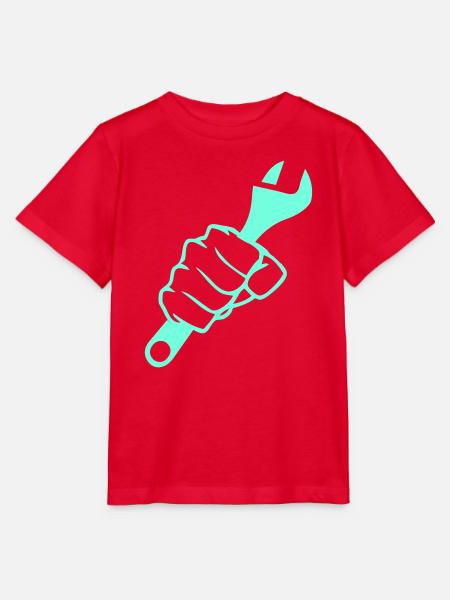 Kraftfaust Schraubenschluessel - Stanley/Stella Kinder T-Shirt MINI CREATOR  - Rot