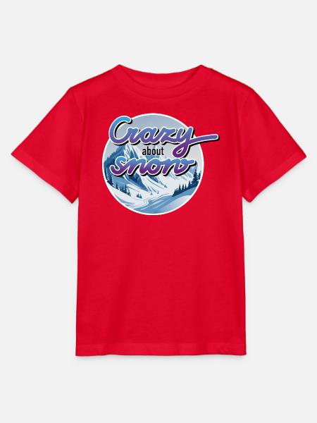 Winter, Berge, Schnee - Stanley/Stella Kinder T-Shirt MINI CREATOR  - Rot
