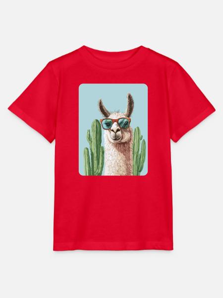 Lama - Stanley/Stella Kinder T-Shirt MINI CREATOR  - Rot