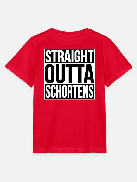 STRAIGHT OUTTA SCHORTENS - Stanley/Stella Kinder T-Shirt MINI CREATOR  - Rot