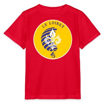 Fleur de Lys Loiret 45 - Stanley/Stella Kinder T-Shirt MINI CREATOR  - Rot - Vorne - Jaiden (125cm)