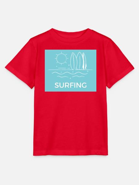 Surfen am Strand Sonnensommer - Stanley/Stella Kinder T-Shirt MINI CREATOR - Rot
