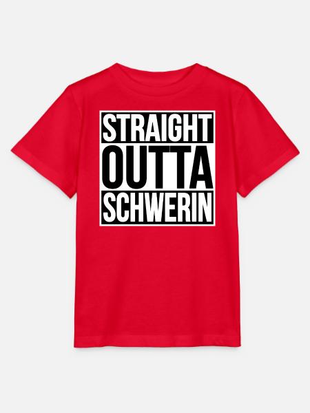 STRAIGHT OUTTA SCHWERIN - Stanley/Stella Kinder T-Shirt MINI CREATOR - Rot