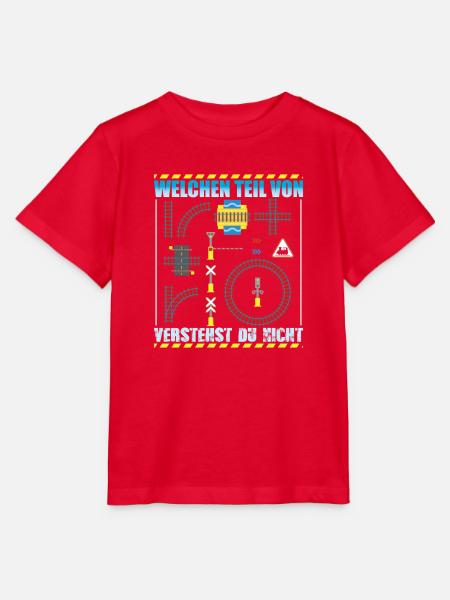 Modellbahn Modelleisenbahn Eisenbahn - Stanley/Stella Kinder T-Shirt MINI CREATOR - Rot