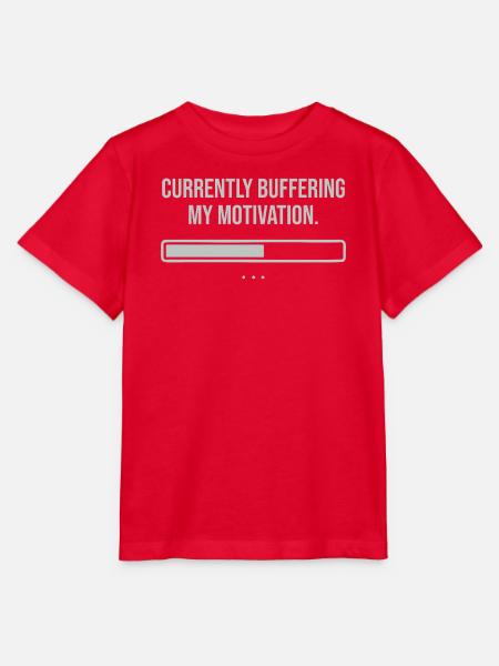 Currently buffering my motivation  - Stanley/Stella Kinder T-Shirt MINI CREATOR  - Rot