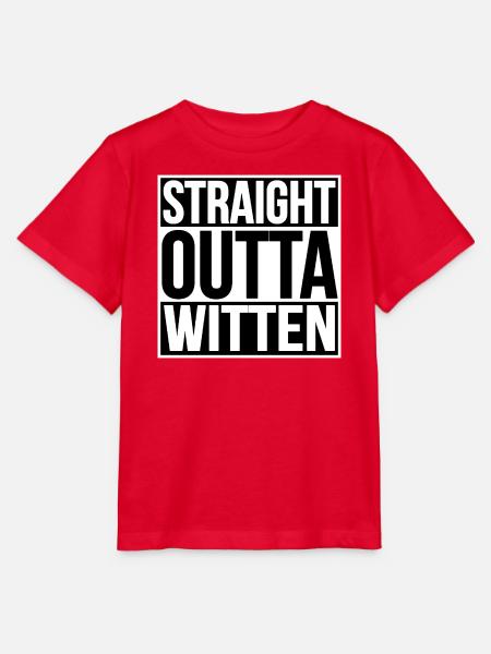 Straight Outta Witten - Stanley/Stella Kinder T-Shirt MINI CREATOR  - Rot