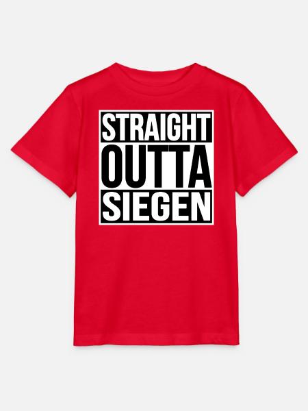 Straight Outta Siegen - Stanley/Stella Kinder T-Shirt MINI CREATOR - Rot