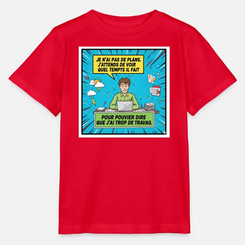 Prokrastination und Überarbeitung BD - Stanley/Stella Kinder T-Shirt MINI CREATOR  - Rot