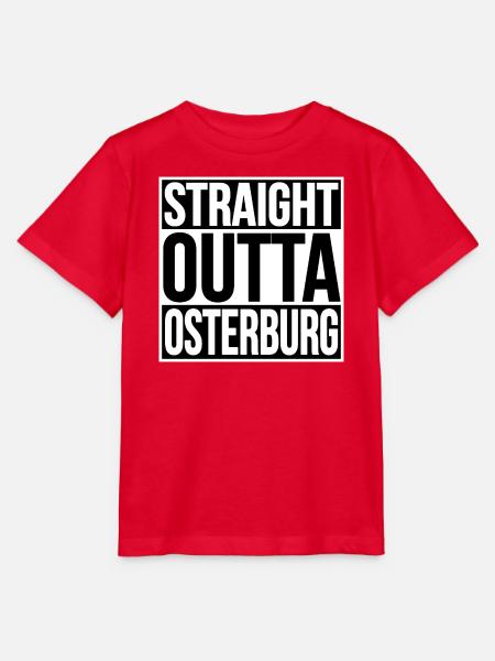 Straight Outta Osterburg - Stanley/Stella Kinder T-Shirt MINI CREATOR - Rot