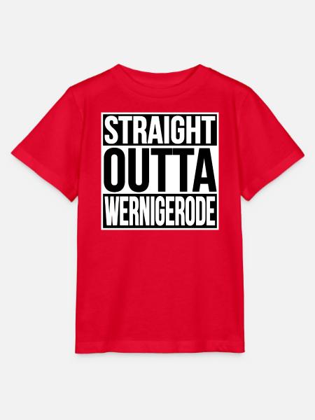 Wernigerode Street Motto - Stanley/Stella Kinder T-Shirt MINI CREATOR  - Rot