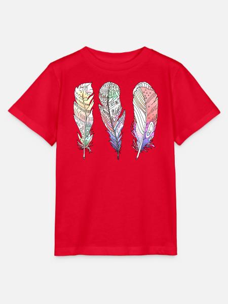 Feder - Stanley/Stella Kinder T-Shirt MINI CREATOR  - Rot