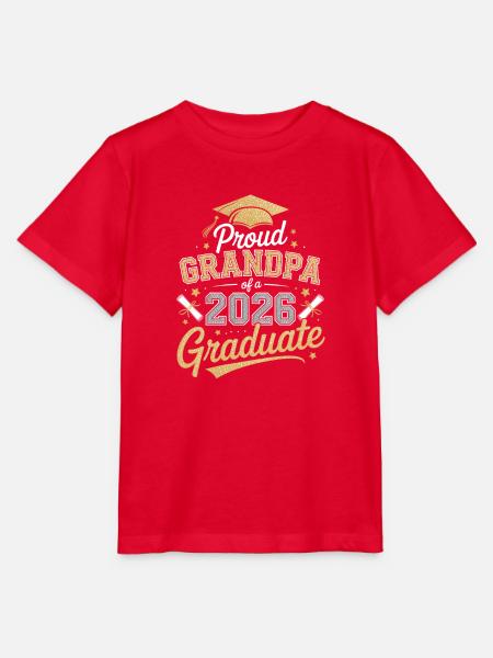 Stolzer Opa 2026 Absolvent - Stanley/Stella Kinder T-Shirt MINI CREATOR - Rot
