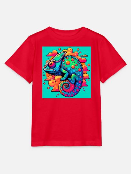 Chamäleon - Stanley/Stella Kinder T-Shirt MINI CREATOR  - Rot