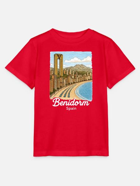 Benidorm Spanien - Stanley/Stella Kinder T-Shirt MINI CREATOR  - Rot