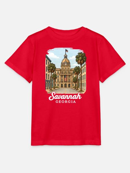 Savannah Georgia - Stanley/Stella Kinder T-Shirt MINI CREATOR - Rot