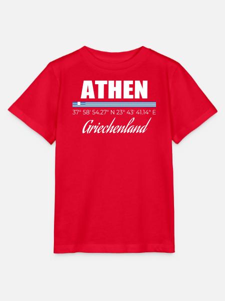Athen - Stanley/Stella Kinder T-Shirt MINI CREATOR - Rot