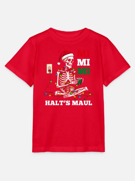 Weihnachtsmann Weihnachtszeit Skelet Weihnachts - Stanley/Stella Kinder T-Shirt MINI CREATOR - Rot
