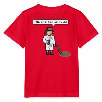 Lustiges Weihnachtmotiv für eine schöne Bescherung - Stanley/Stella Kinder T-Shirt MINI CREATOR  - Rot - Vorne - Jaiden (125cm)