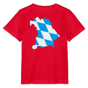 Bundesland Bayern - Stanley/Stella Kinder T-Shirt MINI CREATOR  - Rot - Vorne - Jaiden (125cm)