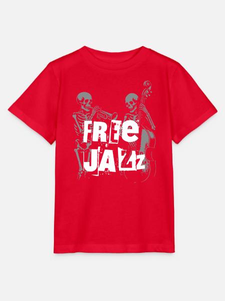Free Jazz Skeletons Band - Stanley/Stella Kinder T-Shirt MINI CREATOR - Rot