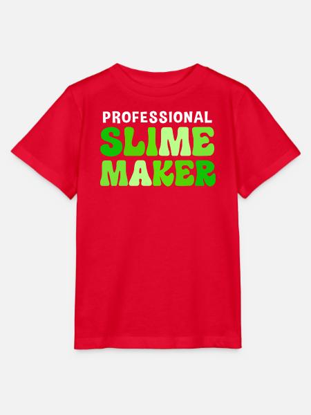 Schleimig Schleim Slime - Stanley/Stella Kinder T-Shirt MINI CREATOR - Rot