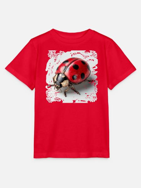Marienkäfer schwarzRot - Stanley/Stella Kinder T-Shirt MINI CREATOR - Rot
