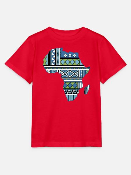 Afrika-Karten-Stammesgruppe - Stanley/Stella Kinder T-Shirt MINI CREATOR - Rot