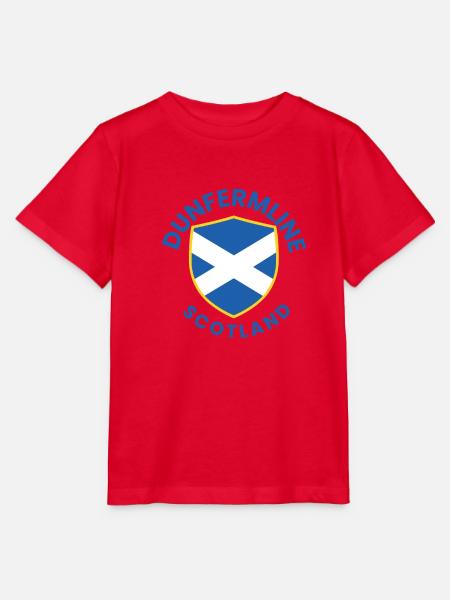 Dunfermline Scottish Shield-Design - Stanley/Stella Kinder T-Shirt MINI CREATOR - Rot