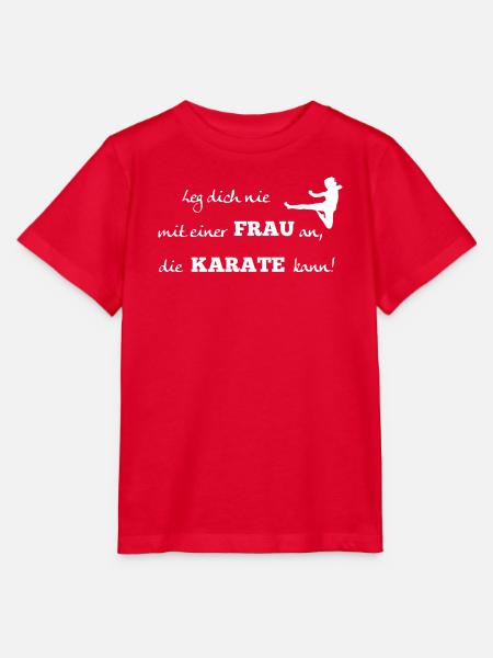 Karate Frau - Stanley/Stella Kinder T-Shirt MINI CREATOR  - Rot