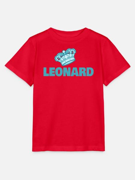 Vorname Leonard - Stanley/Stella Kinder T-Shirt MINI CREATOR - Rot