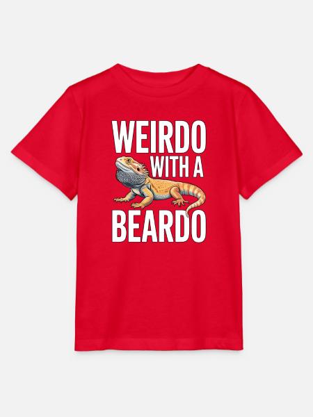Weirdo mit Bartkind - Stanley/Stella Kinder T-Shirt MINI CREATOR  - Rot