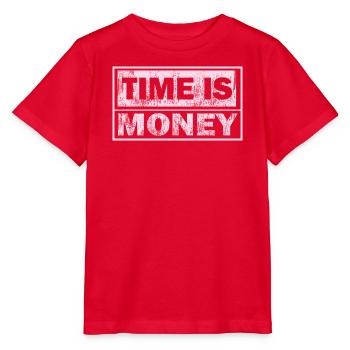 Zeit ist Geld-Grafiken - Stanley/Stella Kinder T-Shirt MINI CREATOR  - Rot - Vorne - Jaiden (125cm)