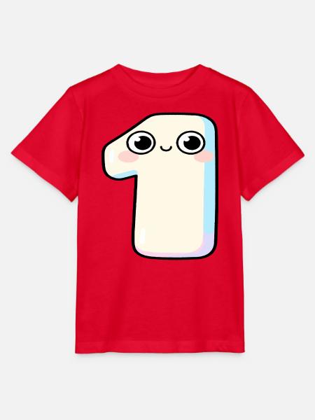 Nummer Eins Kawaii-Pastel - Stanley/Stella Kinder T-Shirt MINI CREATOR - Rot