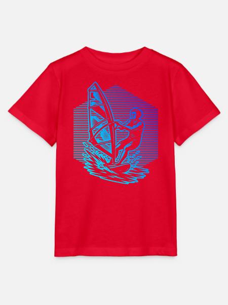 Kurz und klar Windsurfing - Stanley/Stella Kinder T-Shirt MINI CREATOR  - Rot