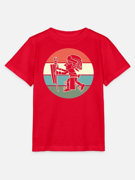 aztec Maya kalender Inka - Stanley/Stella Kinder T-Shirt MINI CREATOR - Rot