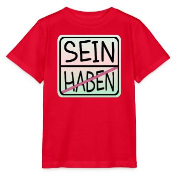 ACHTSAMKEIT HABEN SEIN - Stanley/Stella Kinder T-Shirt MINI CREATOR  - Rot - Vorne - Jaiden (125cm)