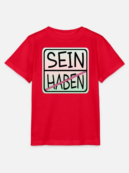 ACHTSAMKEIT HABEN SEIN - Stanley/Stella Kinder T-Shirt MINI CREATOR - Rot