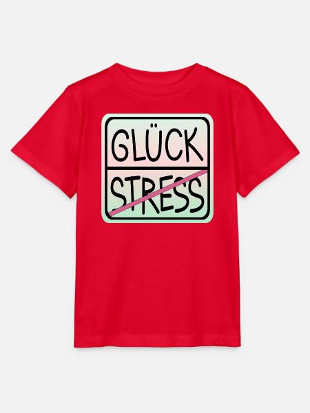 IDENTITÄT STRESS GLÜCK - Stanley/Stella Kinder T-Shirt MINI CREATOR - Rot