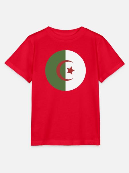 Algerien-Rundflagge - Stanley/Stella Kinder T-Shirt MINI CREATOR - Rot